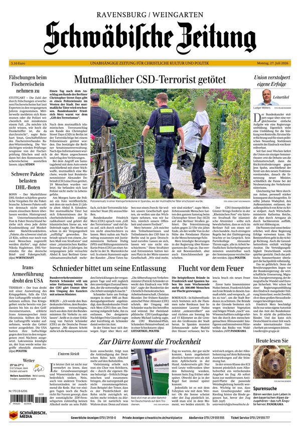 Schw&auml;bische Zeitung  - ePaper