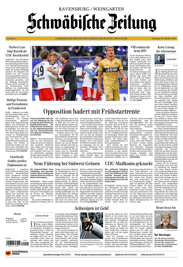 Schw&auml;bische Zeitung  - ePaper