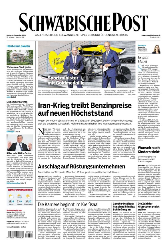 Schw&auml;bische Post - ePaper