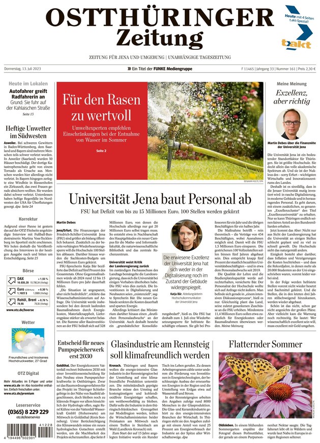 Jena Zeitung als ePaper im iKiosk lesen