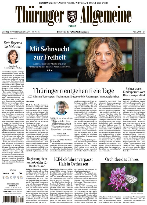 Th&uuml;ringer Allgemeine - ePaper