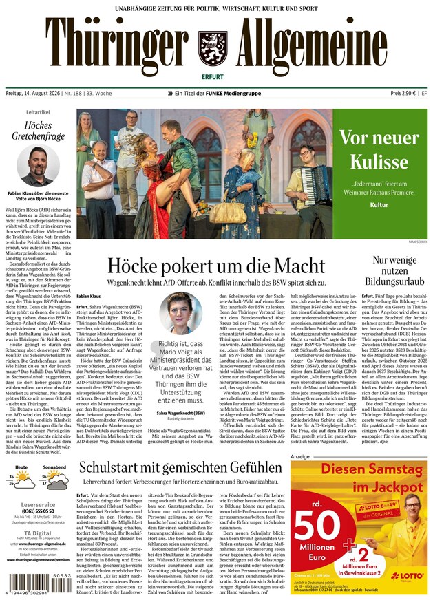 Th&uuml;ringer Allgemeine - ePaper