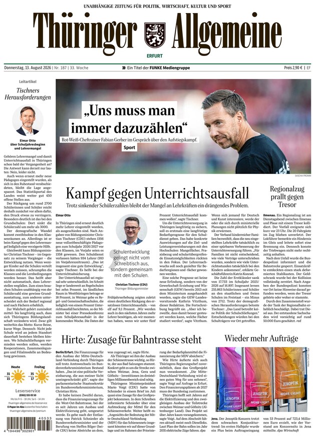 Th&uuml;ringer Allgemeine - ePaper