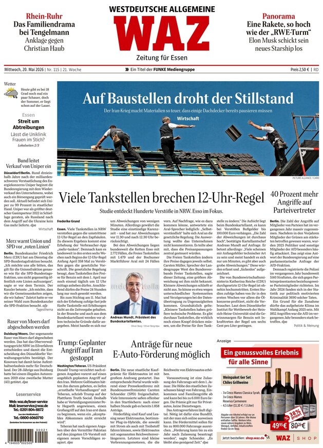 WAZ Westdeutsche Allgemeine Zeitung - ePaper