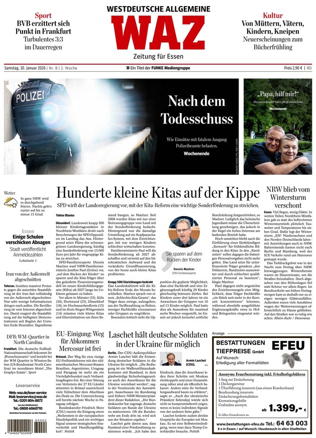 WAZ Westdeutsche Allgemeine Zeitung - ePaper
