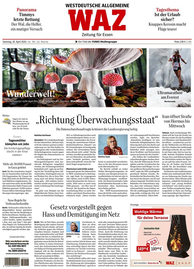 WAZ Westdeutsche Allgemeine Zeitung - ePaper