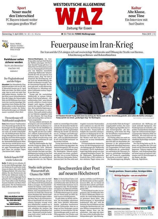 WAZ Westdeutsche Allgemeine Zeitung - ePaper