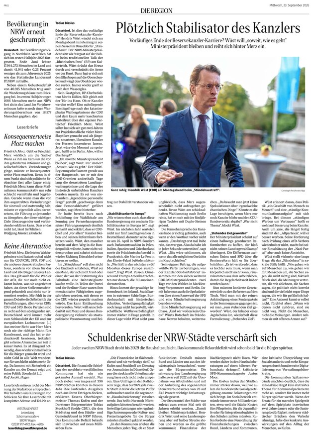 Registration Paper Code Westfalenpost Bad Berleburg / Wittgenstein newspaper - read as e-paper ...