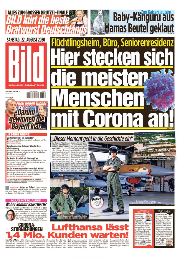 BILD Vom 22.08.2020 – Als EPaper Im IKiosk Lesen