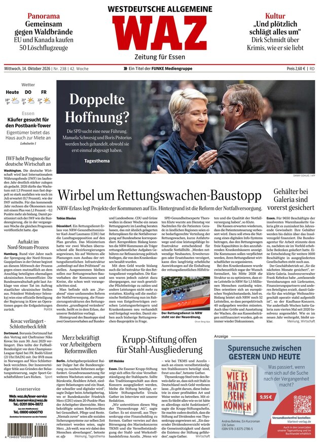 WAZ Westdeutsche Allgemeine Zeitung - ePaper