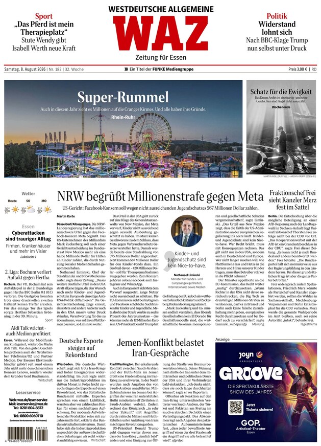WAZ Westdeutsche Allgemeine Zeitung - ePaper