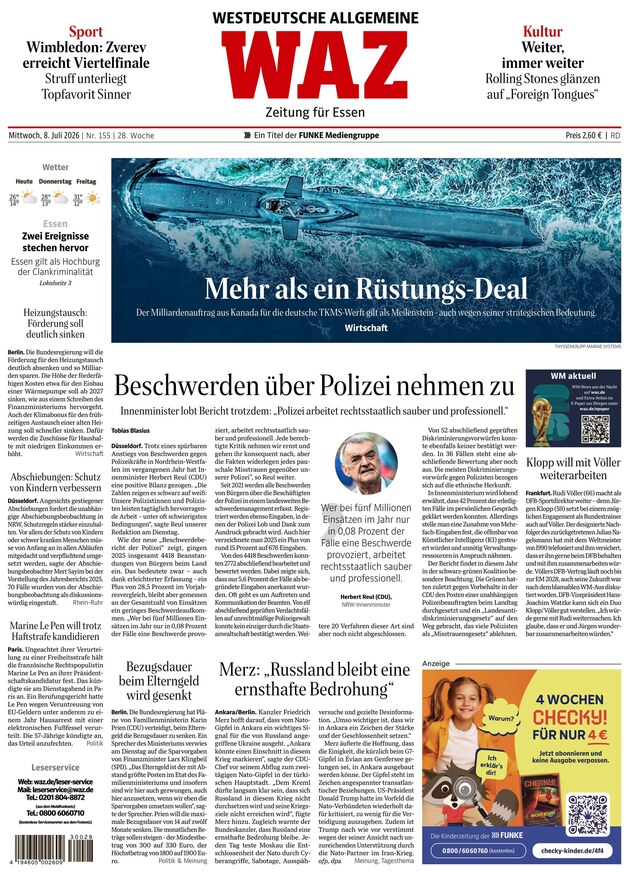 WAZ Westdeutsche Allgemeine Zeitung - ePaper