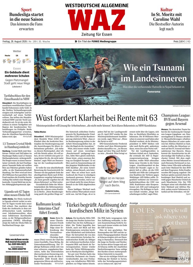 WAZ Westdeutsche Allgemeine Zeitung - ePaper
