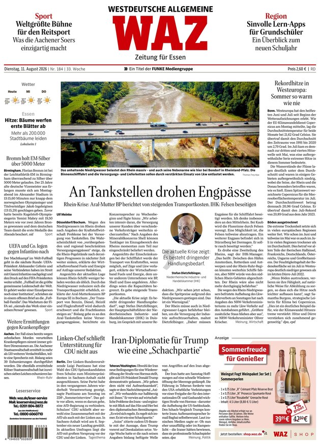 WAZ Westdeutsche Allgemeine Zeitung - ePaper