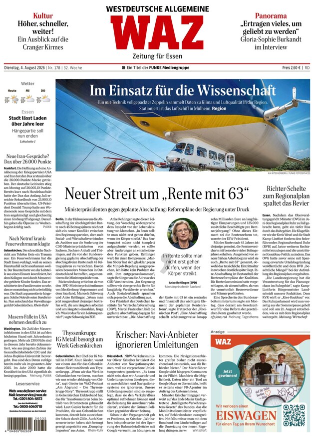WAZ Westdeutsche Allgemeine Zeitung - ePaper
