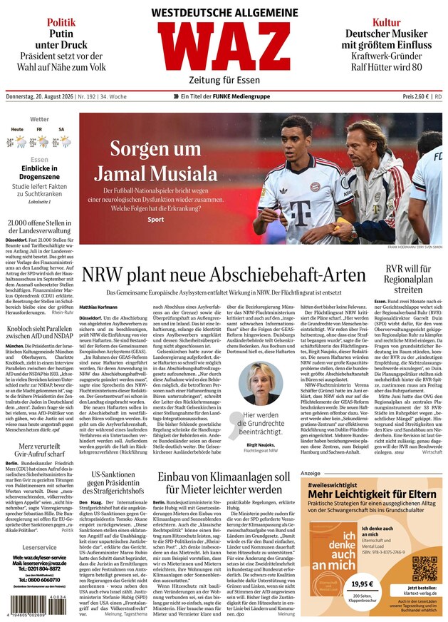WAZ Westdeutsche Allgemeine Zeitung - ePaper