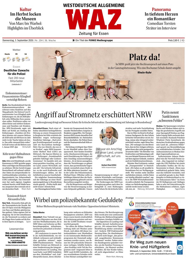 WAZ Westdeutsche Allgemeine Zeitung - ePaper