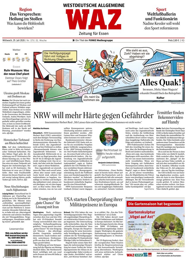 WAZ Westdeutsche Allgemeine Zeitung - ePaper