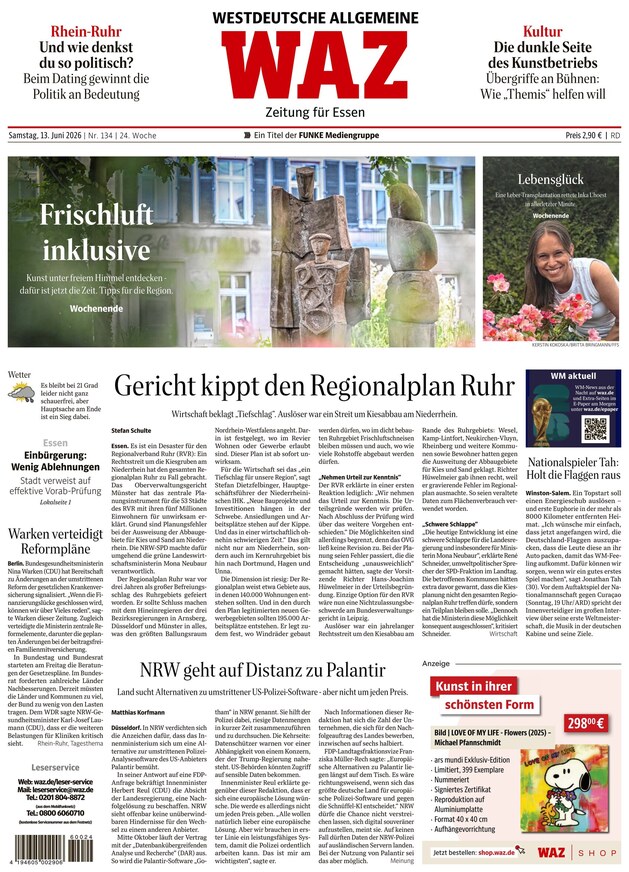 WAZ Westdeutsche Allgemeine Zeitung - ePaper