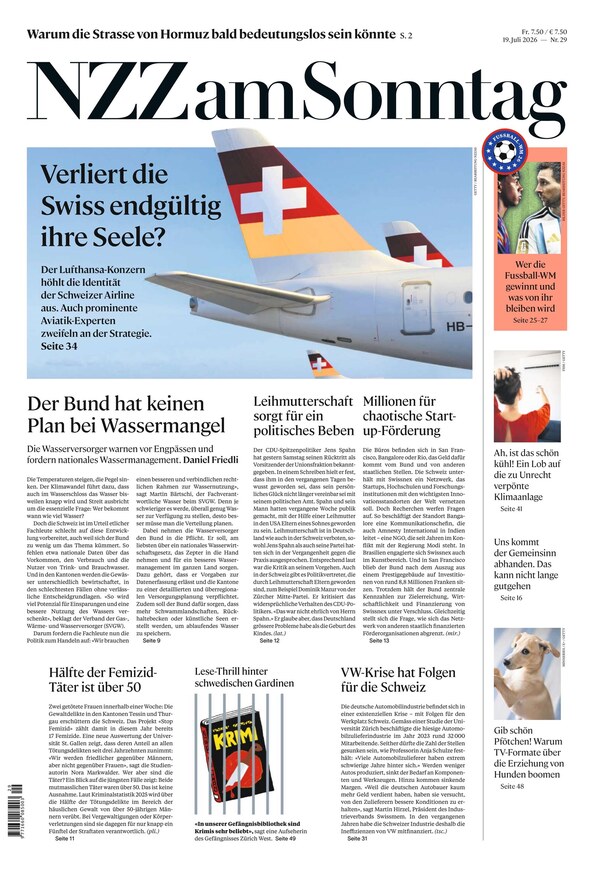 Neue Zürcher Zeitung am Sonntag - ePaper