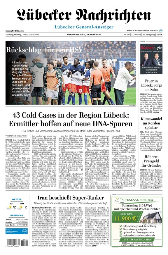 L&uuml;becker Nachrichten - ePaper