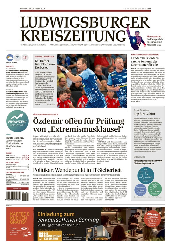 Ludwigsburger Kreiszeitung - ePaper