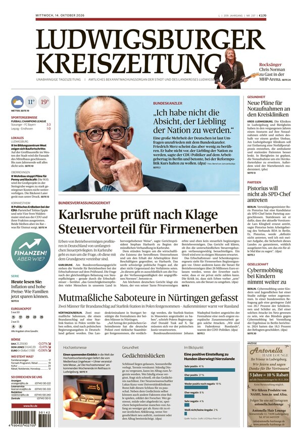 Ludwigsburger Kreiszeitung - ePaper