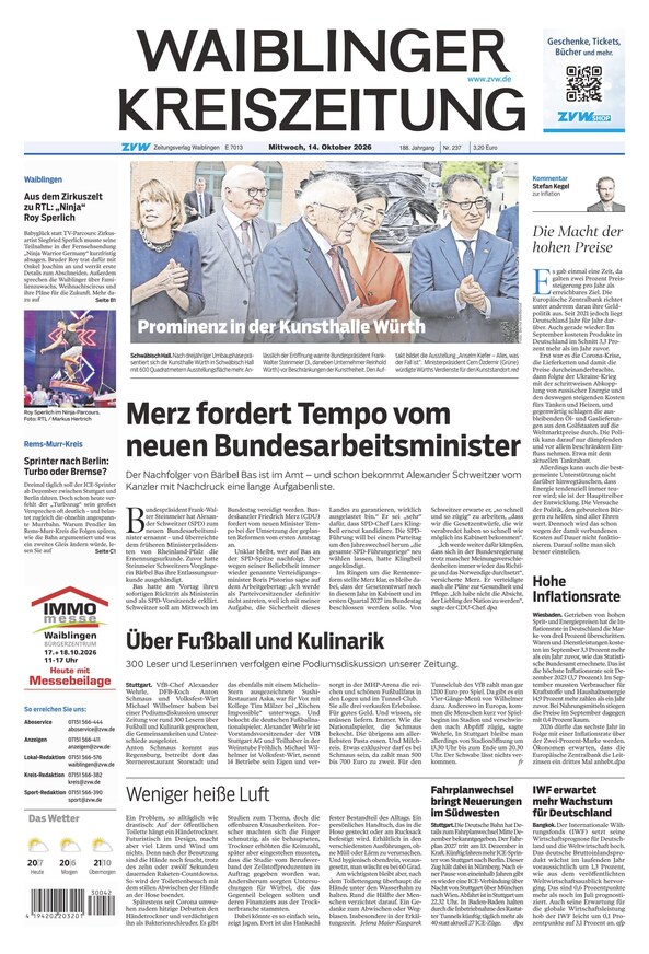 Waiblinger Kreiszeitung - ePaper