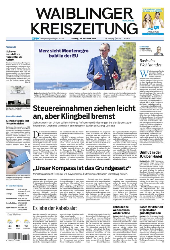Waiblinger Kreiszeitung - ePaper
