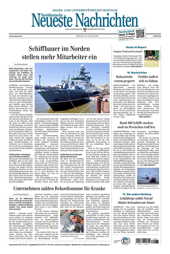 Norddeutsche Neueste Nachrichten - ePaper
