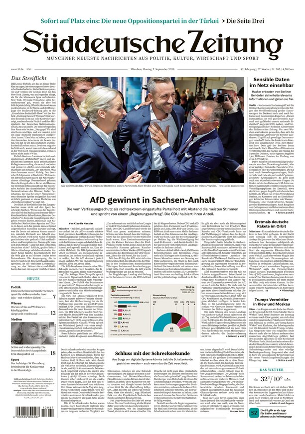 S&uuml;ddeutsche Zeitung - ePaper