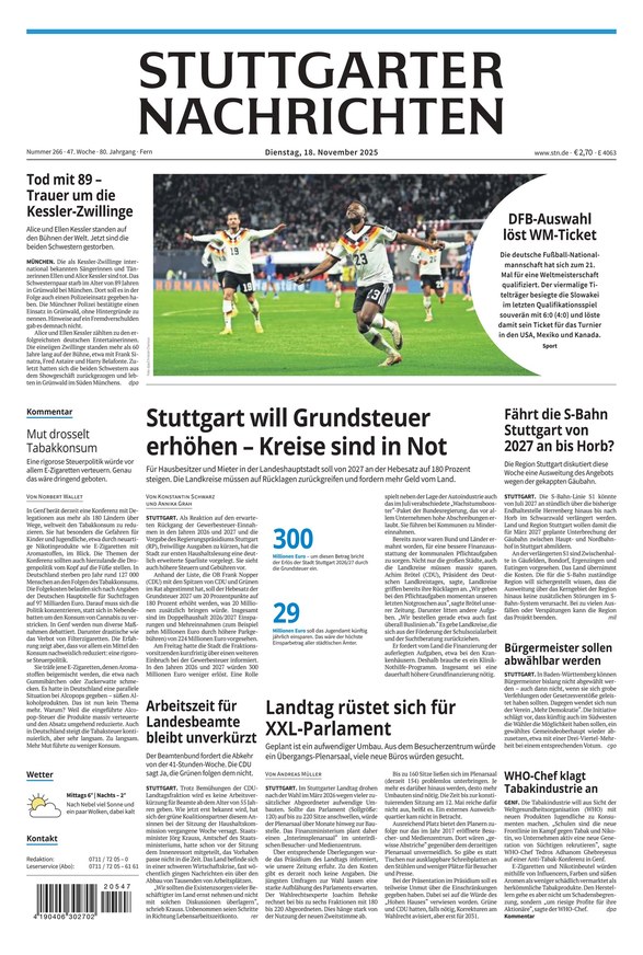 Stuttgarter Nachrichten - ePaper