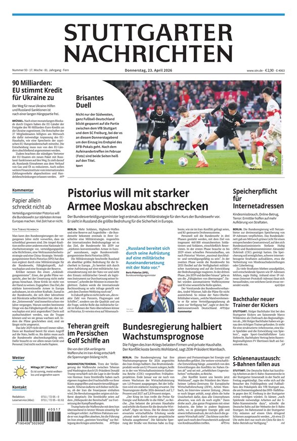 Stuttgarter Nachrichten - ePaper