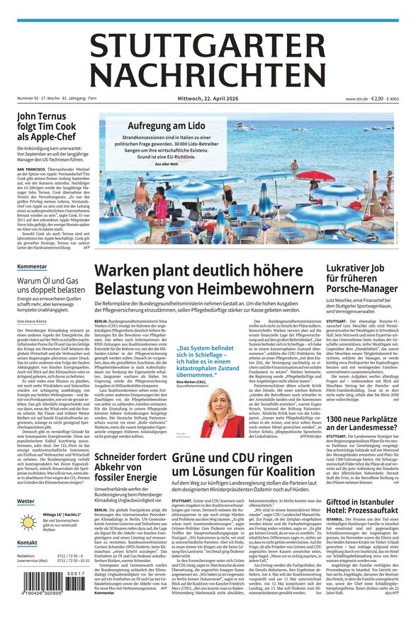 Stuttgarter Nachrichten - ePaper