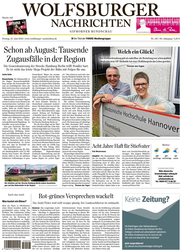 Wolfsburger Nachrichten - ePaper