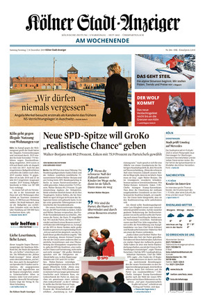 Kölner StadtAnzeiger vom 07.12.2019 als ePaper im iKiosk lesen