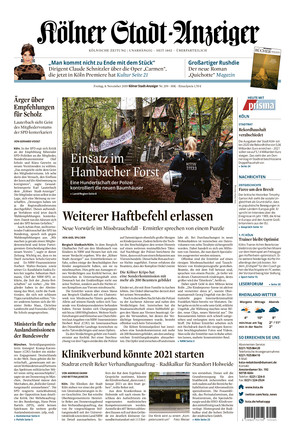 Kölner StadtAnzeiger vom 08.11.2019 als ePaper im iKiosk lesen