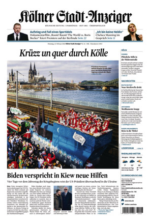 Kölner StadtAnzeiger vom 21.02.2023 als ePaper im iKiosk lesen