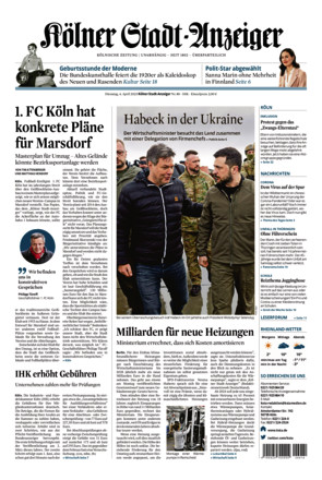 Kölner StadtAnzeiger vom 04.04.2023 als ePaper im iKiosk lesen
