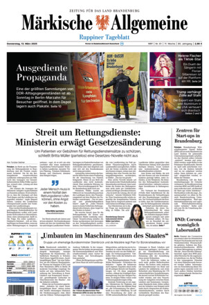 MAZ Ruppiner Tageblatt - ePaper