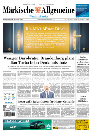 MAZ Westhavelländer - ePaper