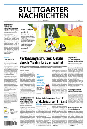 Stuttgarter Nachrichten Vom 27.07.2020 – Als EPaper Im IKiosk Lesen