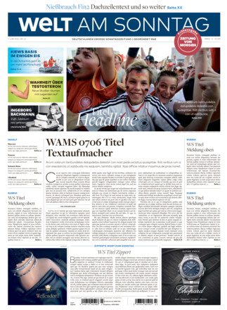 WELT AM SONNTAG Hamburg - ePaper