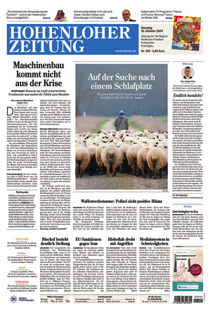 Hohenloher Zeitung - ePaper