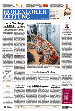 Hohenloher Zeitung - ePaper