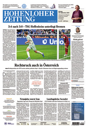 Hohenloher Zeitung - ePaper