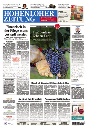 Hohenloher Zeitung - ePaper