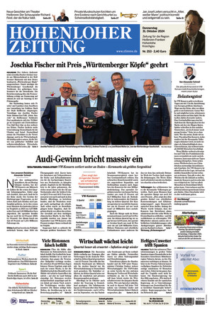 Hohenloher Zeitung - ePaper