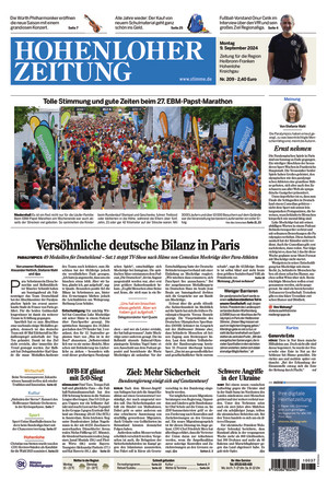 Hohenloher Zeitung - ePaper