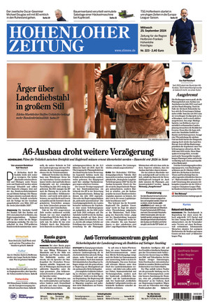 Hohenloher Zeitung - ePaper